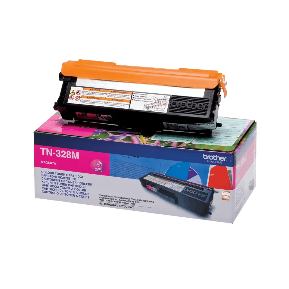 Brother TN328M / TN 328M High Kapasiteetti Magenta Toner