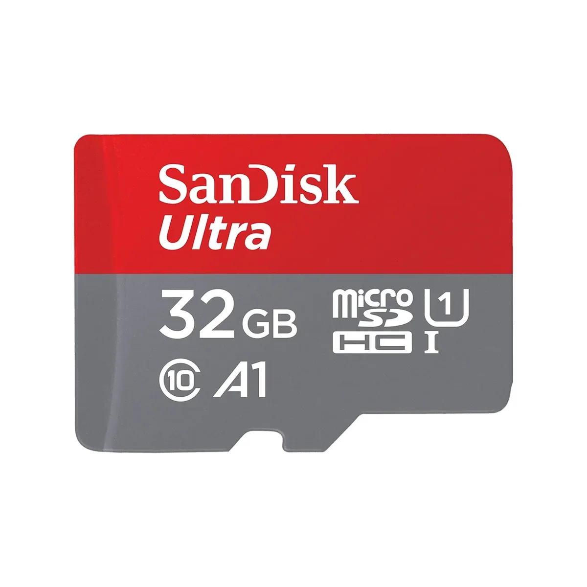 SanDisk Ultra, 32 GB, MicroSDHC, Luokka 10, 120 MB/s, Class 1 (U1), Harmaa, Punainen
