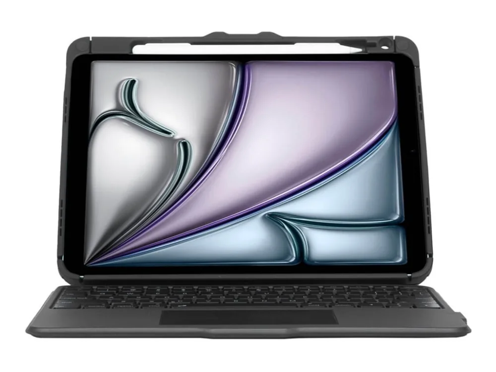 Targus Versavu - keyboard and folio case - Näppäimistö & Foliosetti - Pohjoismainen - Musta