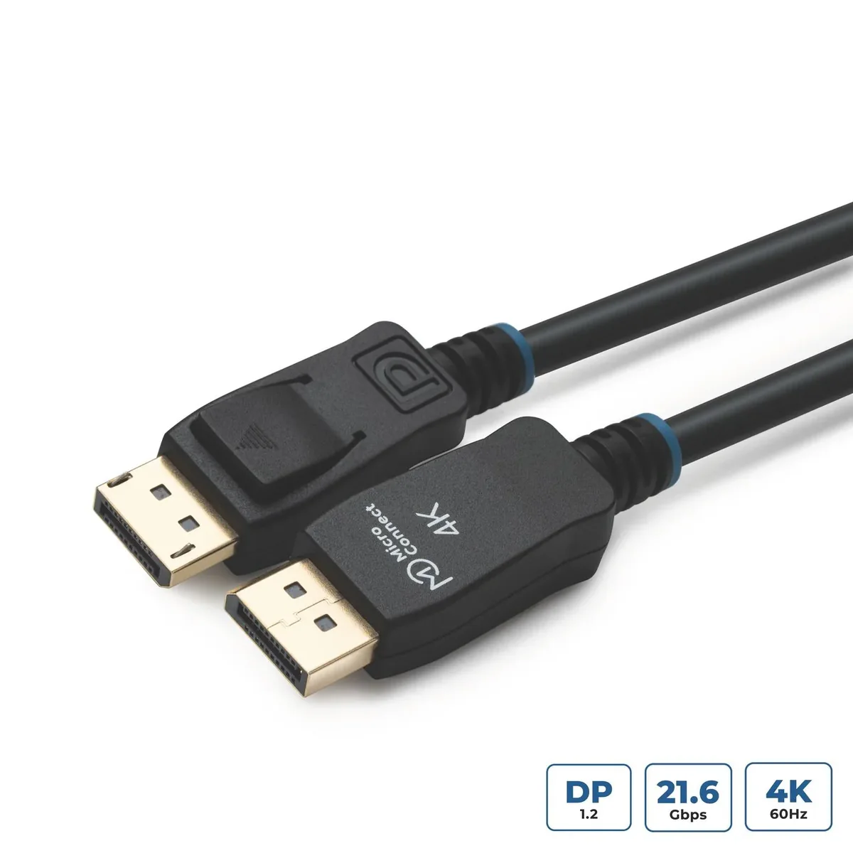 MicroConnect DisplayPort 1.2 -kaapeli, jossa 4K, 7 m, musta