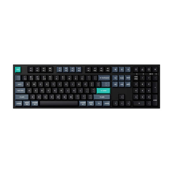 Keychron B36 Wireless Tri-Mode - Näppäimistö - Pohjoismainen - Musta