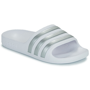 ADIDAS SPORTSWEAR Rantakengät 'Adilette Aqua' hopea / valkoinen