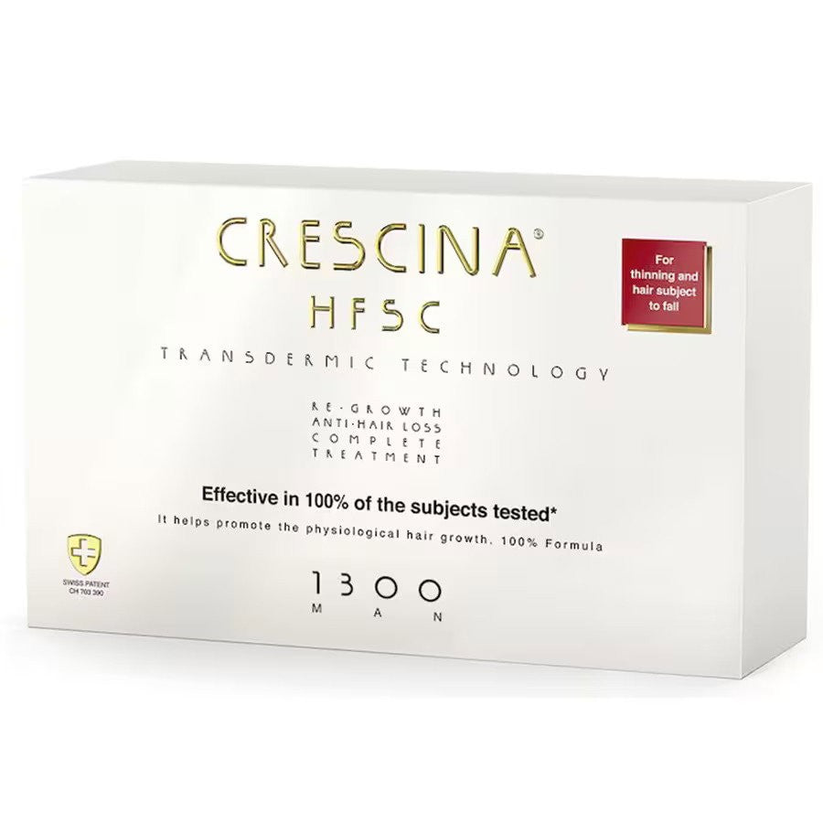 Labo Crescina Transdermic HFSC 1300 Ampullit kasvun stimulointiin Hoitoseerumi hiuspohjalle miehille 10 + 10 kappaletta 3,5 ml