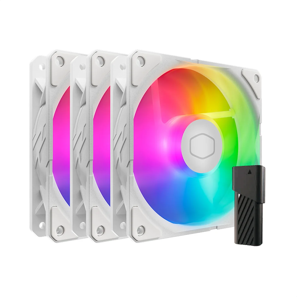 Cooler Master SickleFlow Edge 120 ARGB WE 3-in-1 Fan - 120mm - Valkoinen RGB LED valolla