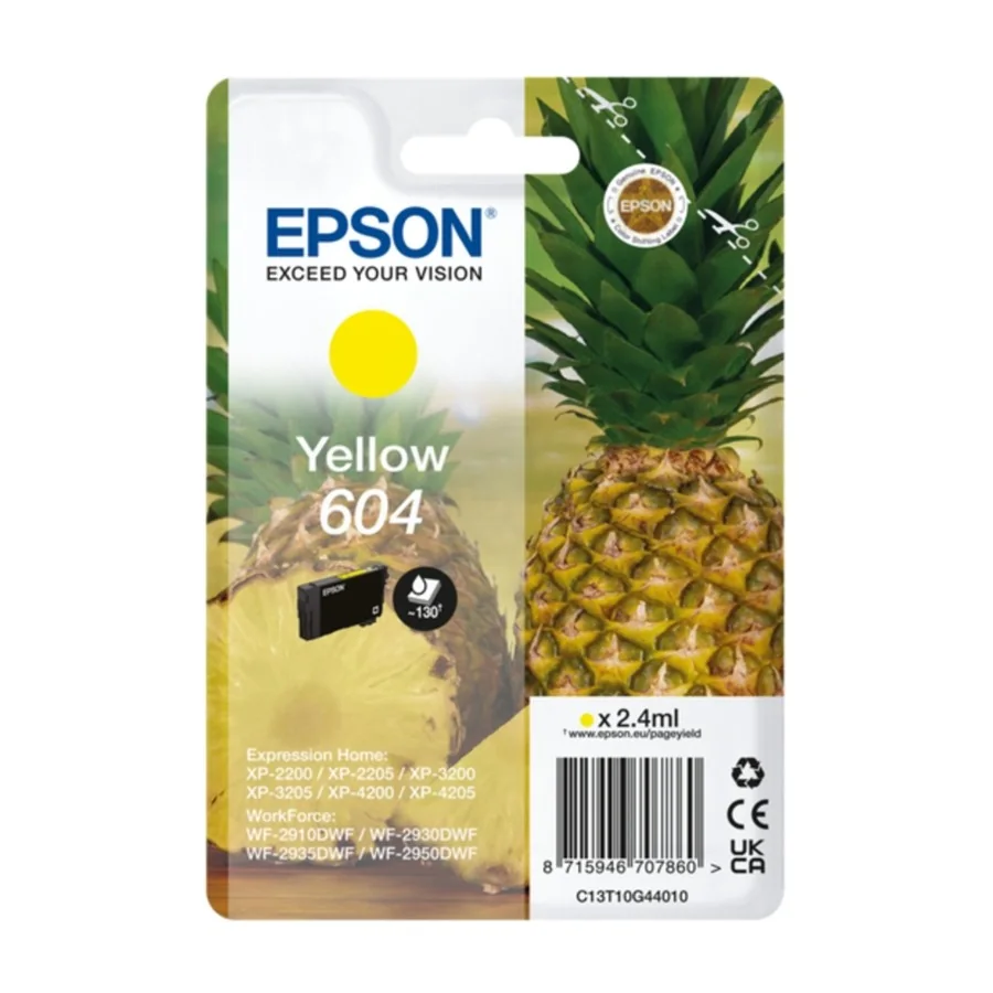 Epson Ink Yellow 604 2.4ml