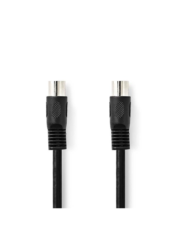 Nedis DIN Audiokaapeli | DIN 5-Pin uros | DIN 5-Pin uros | Niklattu | 1.00 m | Pyöreä | PVC | Musta | Label