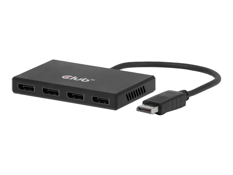 CLUB3D CSV-7400, DisplayPort, 4x DisplayPort, 3840 x 2160 pikseliä, 4K Ultra HD, 30 Hz, 1.4/2.2