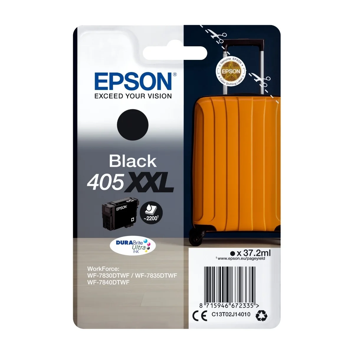 Epson T405 XXL, musta värikasetti