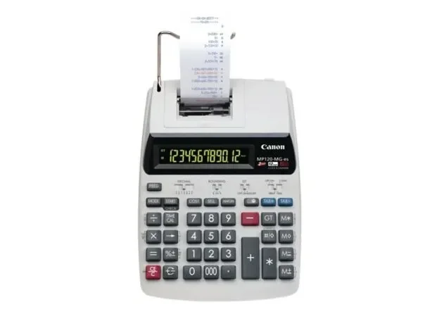Canon MP120-MG-es II, Työpöytä, Tulostuslaskin, 12 lukua, Näyttön kallistus, AC, Valkoinen
