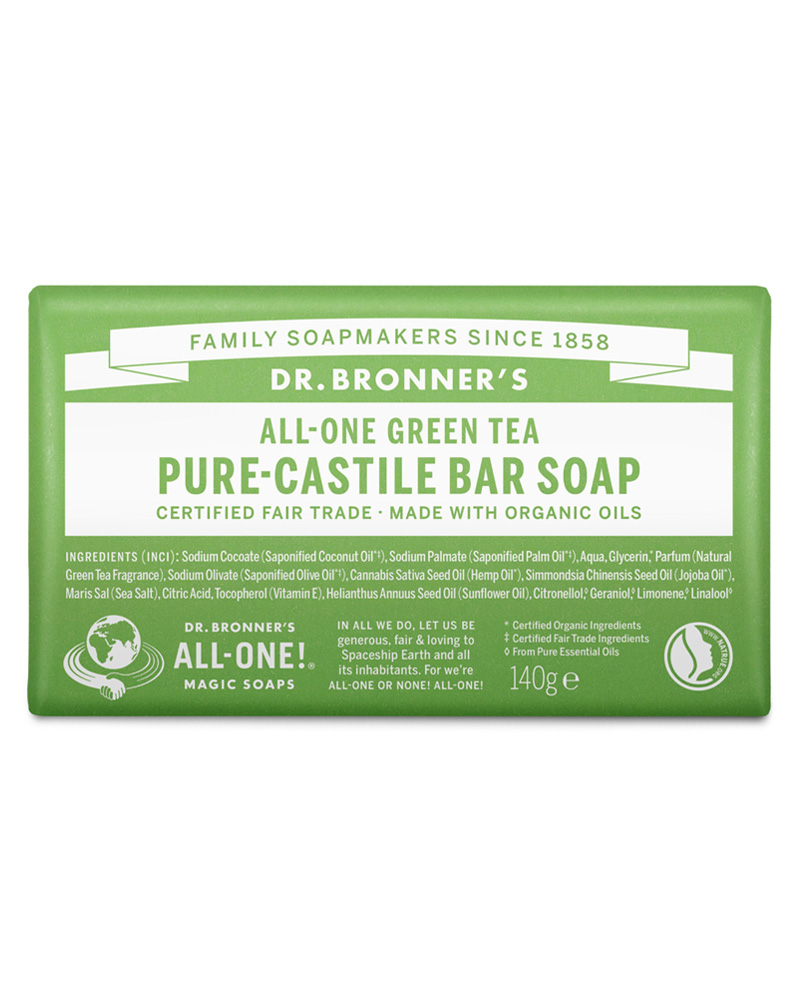 Dr. Bronner's Bar Soap Green Tea 140 g