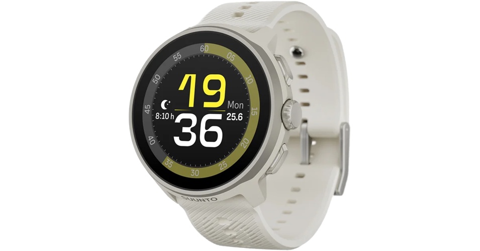 Suunto Run -urheilukello silikonirannekkeella, Frost Gray