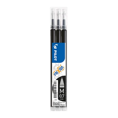 PILOT Täyttö 3-pack FriXion Pyyhittävä muste 0.7 musta 356056 Vastaa: N/A
