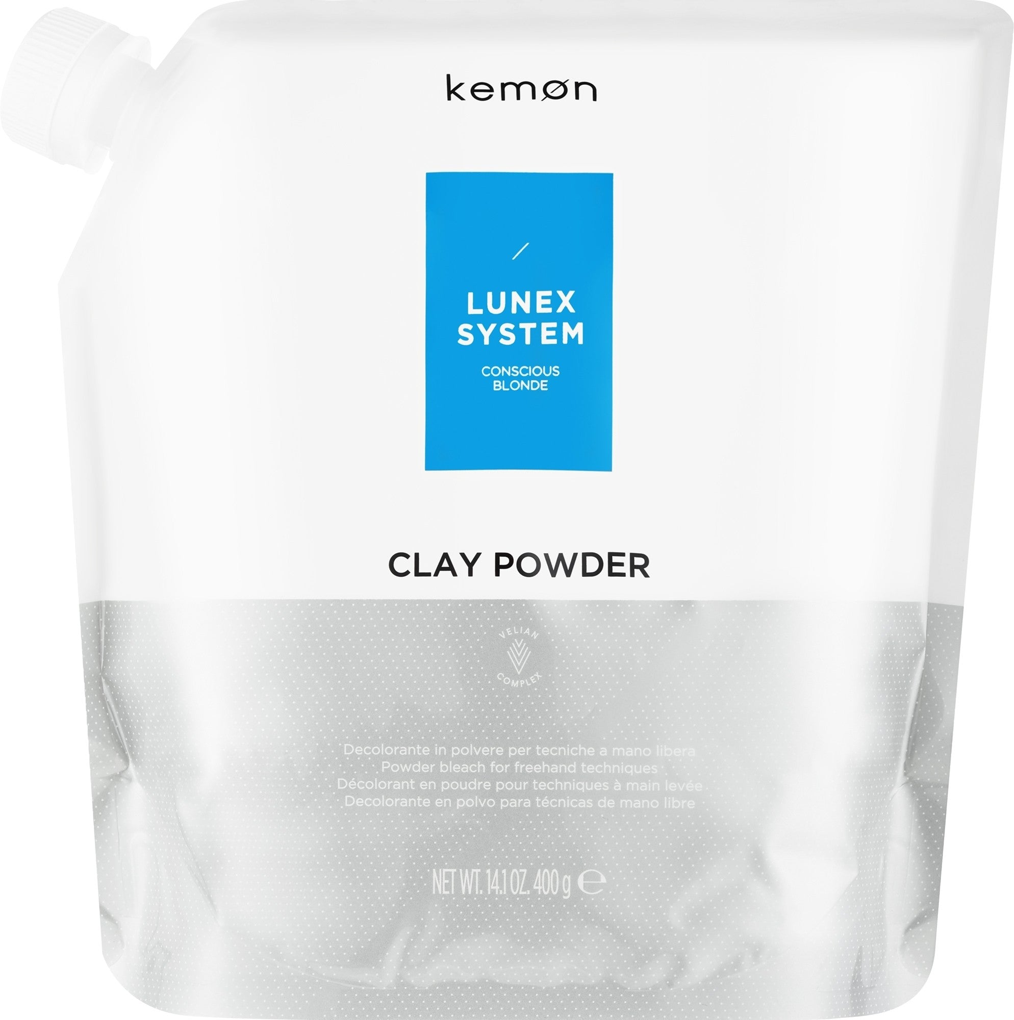 Kemon Lunex System Clay Powder Polvere Decolorante 400 g — Decolorante