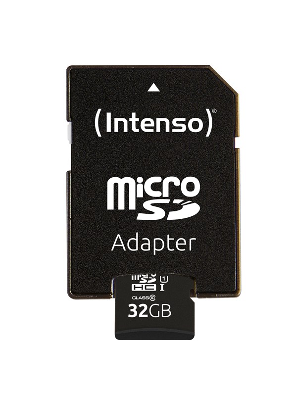 Intenso Premium - Flash-muistikortti (microSDHC-SD-sovitin sisältyy) - 32 GB - UHS Class 1 / Class10 - microSDHC UHS-I