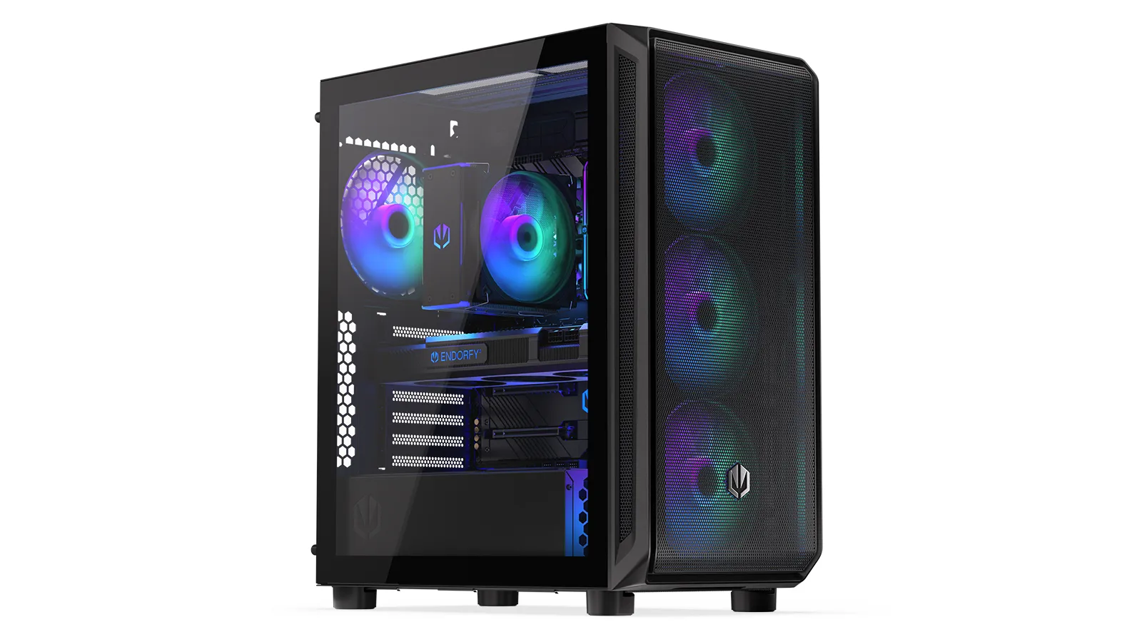 ENDORFY Arx 500 ARGB - PC case - ATX - Kotelot - Tower - Musta