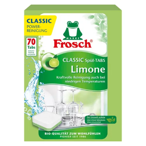 Frosch Lime Classic Astianpesukonetabletit – 70 tabs