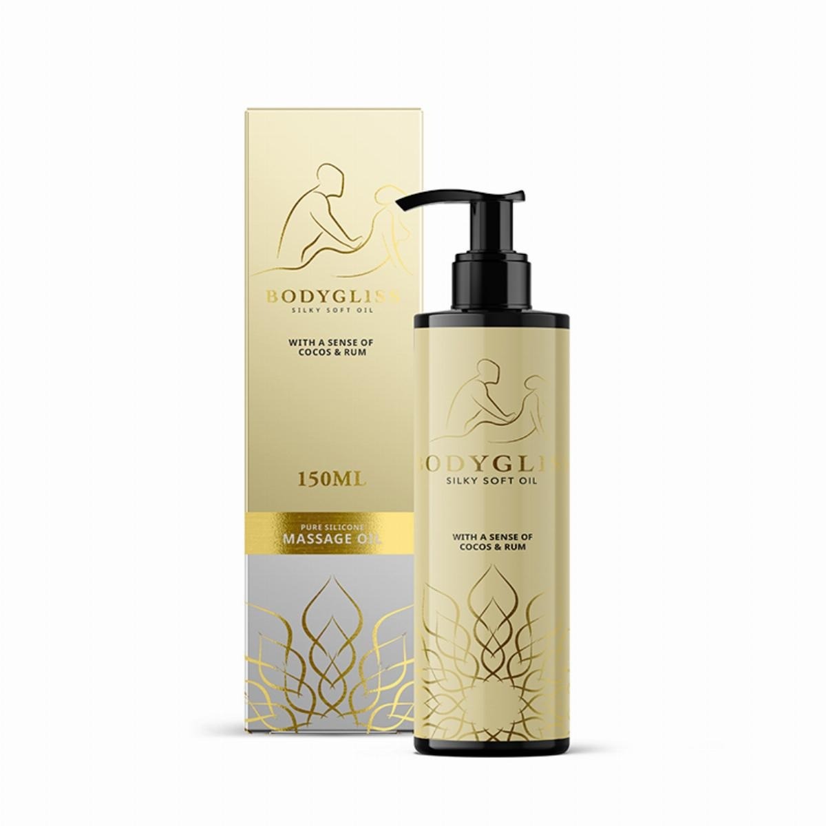 BodyGliss - Massage Oil and Lubricant in 1 Coconut &amp; Rum - 150 ml
