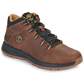 TIMBERLAND Nauhabootsit 'Sprint Trekker' kastanjanruskea / musta