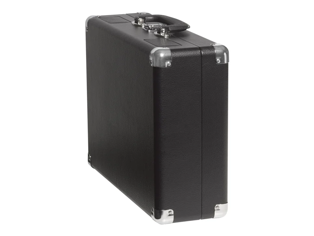 Denver VPL-120BLACK kannettava retro vinyylisoitin – USB-digitointi ja integroidut kaiuttimet