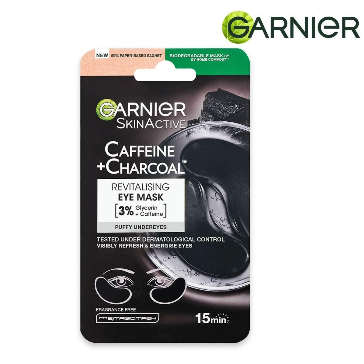 Garnier skin aktiivinen kofeiini- ja hiilinaamio 15 minuuttia