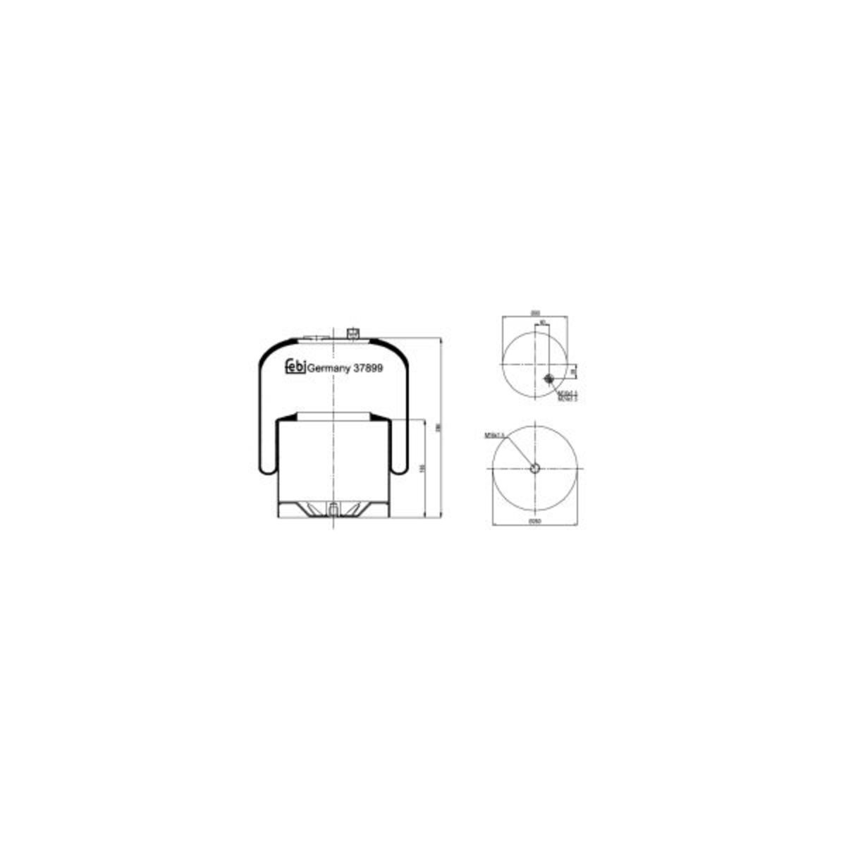 Metallipalje, ilmajousitus FEBI BILSTEIN 37899