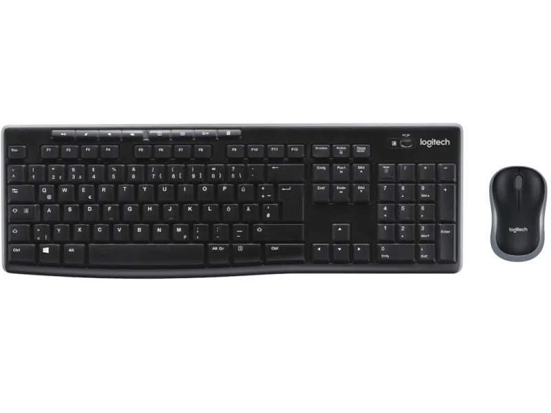Logitech MK270 Combo Langaton - ND - Näppäimistö ja Hiirisetti - Pohjoismainen - Musta
