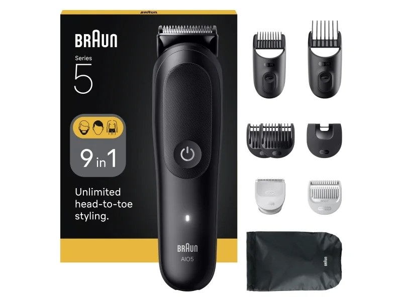 Braun Vartalotrimmeri Styler AIO 5540 - Black Matt