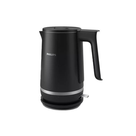 Philips Kaksoisseinäinen vedenkeitin | HD9395/90 | Sähköinen | 2200 W | 1,7 L | Ruostumatonta terästä/muovia | 360° kääntyvä pohja | Musta