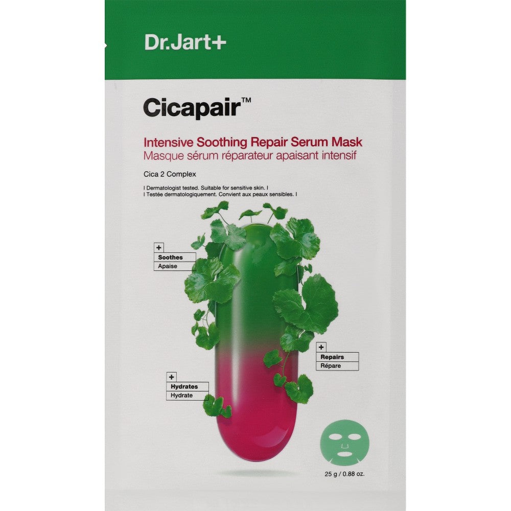 Dr. Jart+ CicapairTM Intensive Repairing Serum Mask kosteuttavassa ja rauhoittavassa kankaassa 25 G