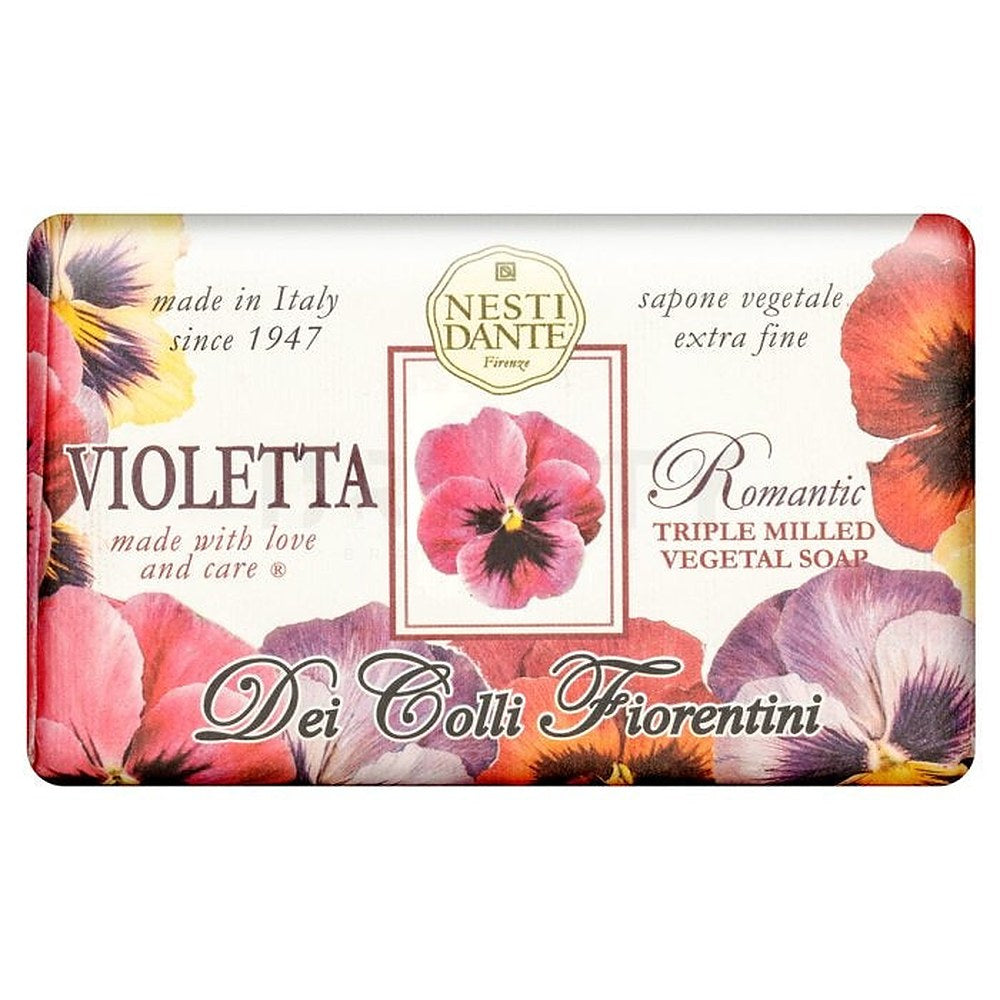 Nesti Dante Dei Colli Fiorentina Triple Jauhettu kasvissaippua Violetta Romantic 250 g