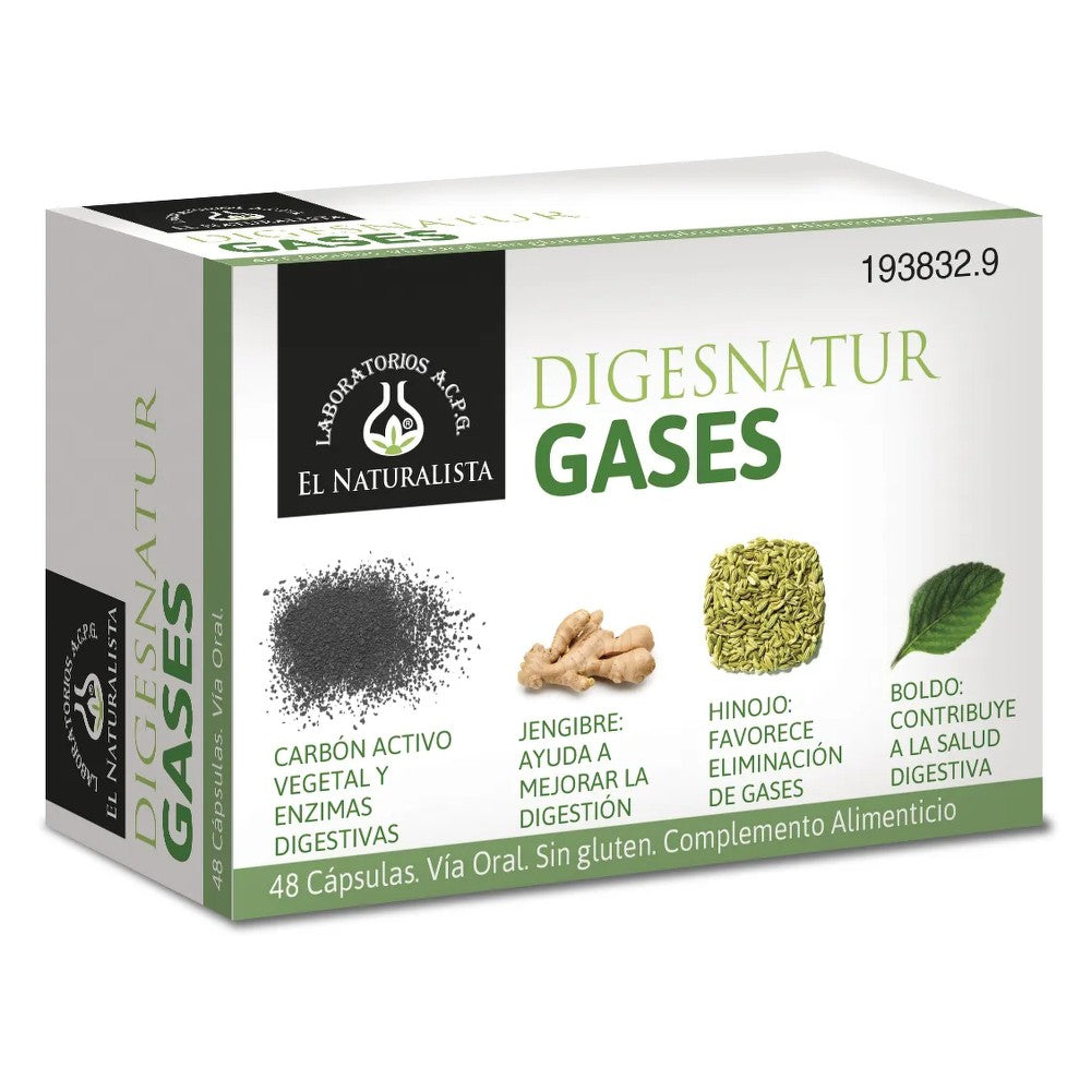 El Natural Digesnatur Gas 650 mg x 48 kapselia