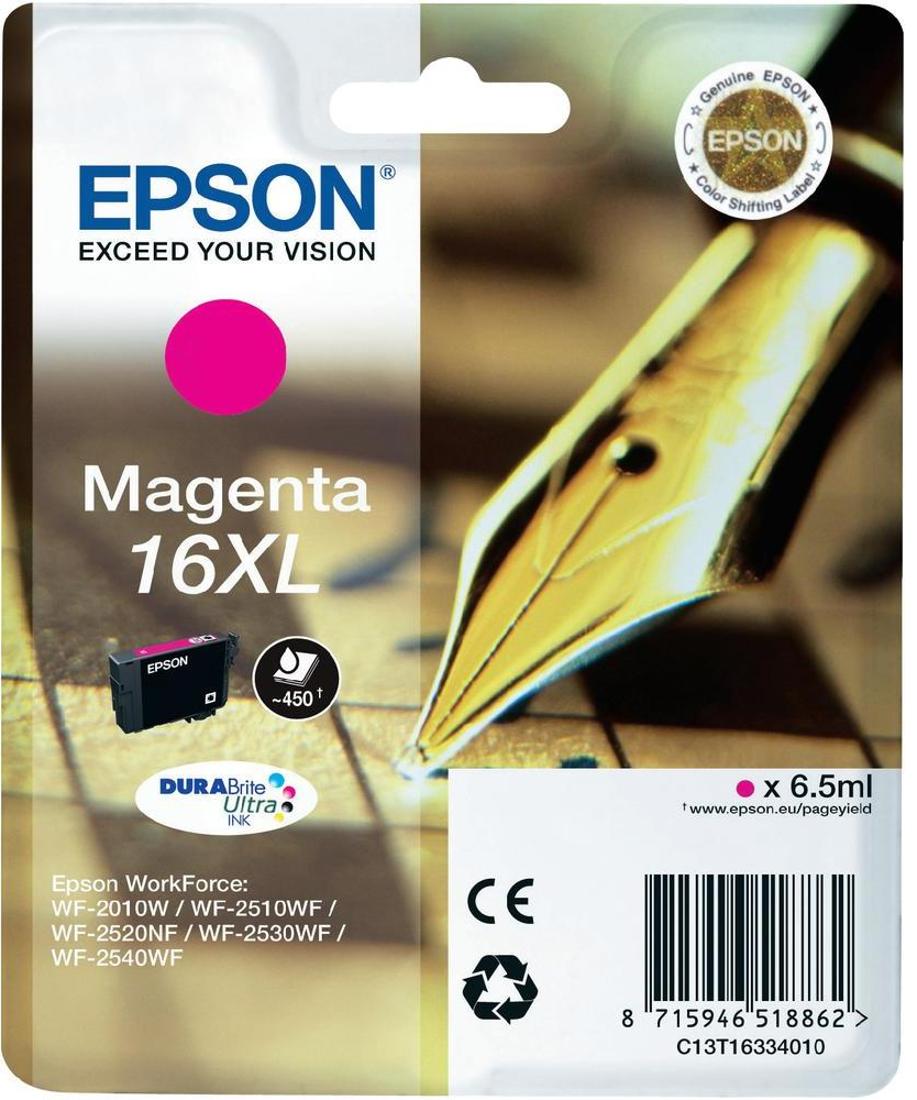 Epson Epson 16XL Mustepatruuna Magenta T1633 Vastaa: N/A