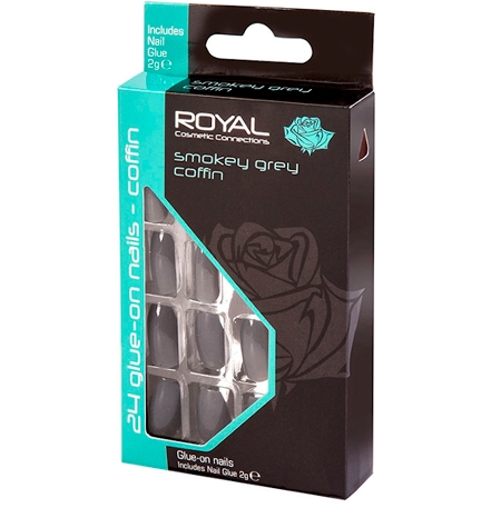 Royal Tekokynnet Smokey Grey Coffin - 24 kpl.
