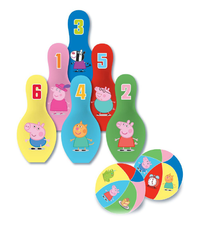 Peppa Pig - Soft Bowling Set