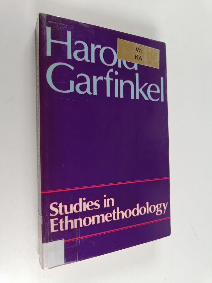 Studies in ethnomethodology