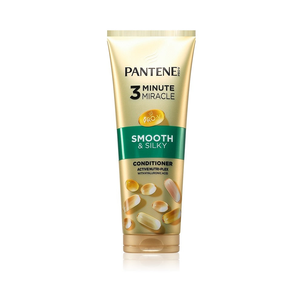 Pantene 3 Minute Miracle Smooth&Silky 3 Minute Deep hoitoaine vaurioituneille hiuksille 220 ml