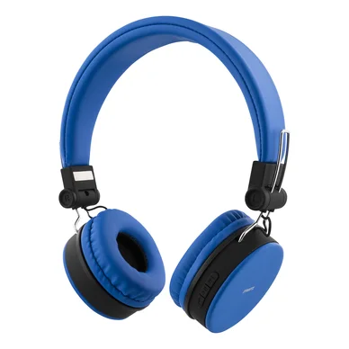 STREETZ BT-kuulokemikrofoni, kokoon taittuva, on-ear, 3,5mm, sininen