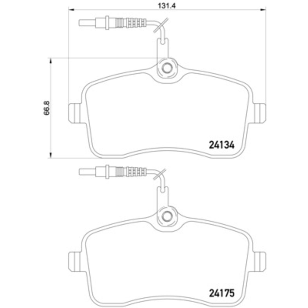 Jarrupalat, levyjarru BREMBO P 61 109