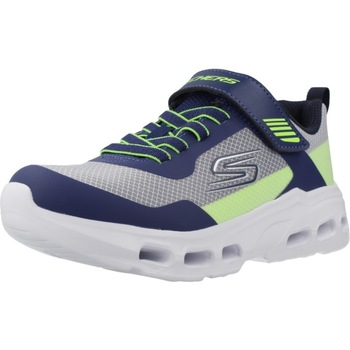 SKECHERS Tennarit 'Glide-Step Aero' laivastonsininen / harmaa / neonvihreä / valkoinen