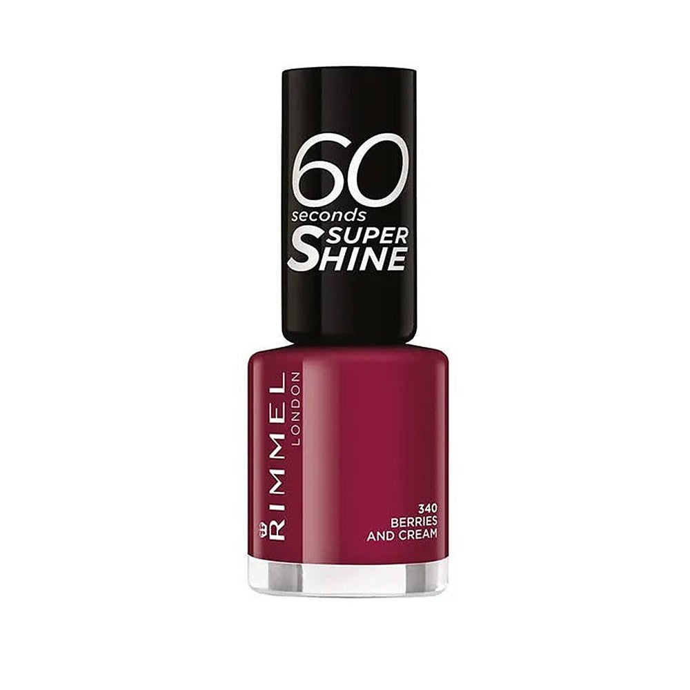 Rimmel 60 Seconds Super Shine - Kynsilakka 8 ml 340 Marjat ja kerma
