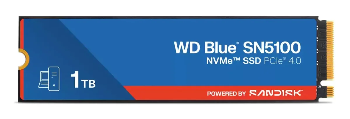 SANDISK WD Blue SN5100 SSD - 1TB - PCIe 4.0 - M.2 2280