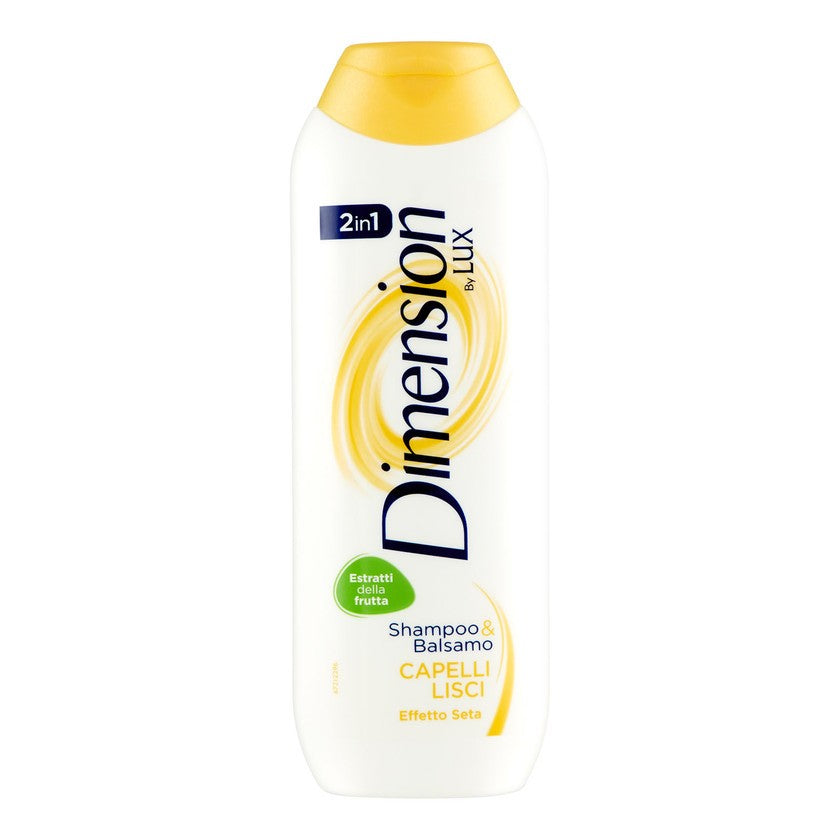 Dimension By Lux 2In1 Shampoo & Hoitoaine Suorat Hiukset 250 Ml