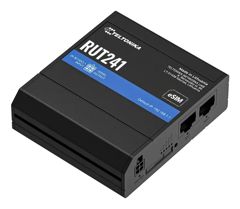 Teltonika RUT241 - wireless router - WWAN - Wi-Fi - 2G 3G 4G - Wireless router N Standard - 802.11n