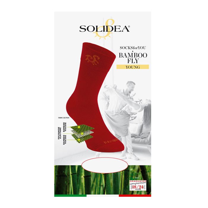 Solidea Socks For You Bamboo Fly Young Compression 18 24mmHg Tummansininen 1S