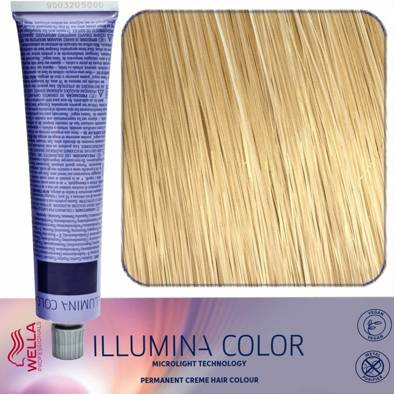 Hiusvärjäys WELLA ILLUMINA COLOR, 60 ml 9/37 - Erittäin kirkas blondi ruskea kulta