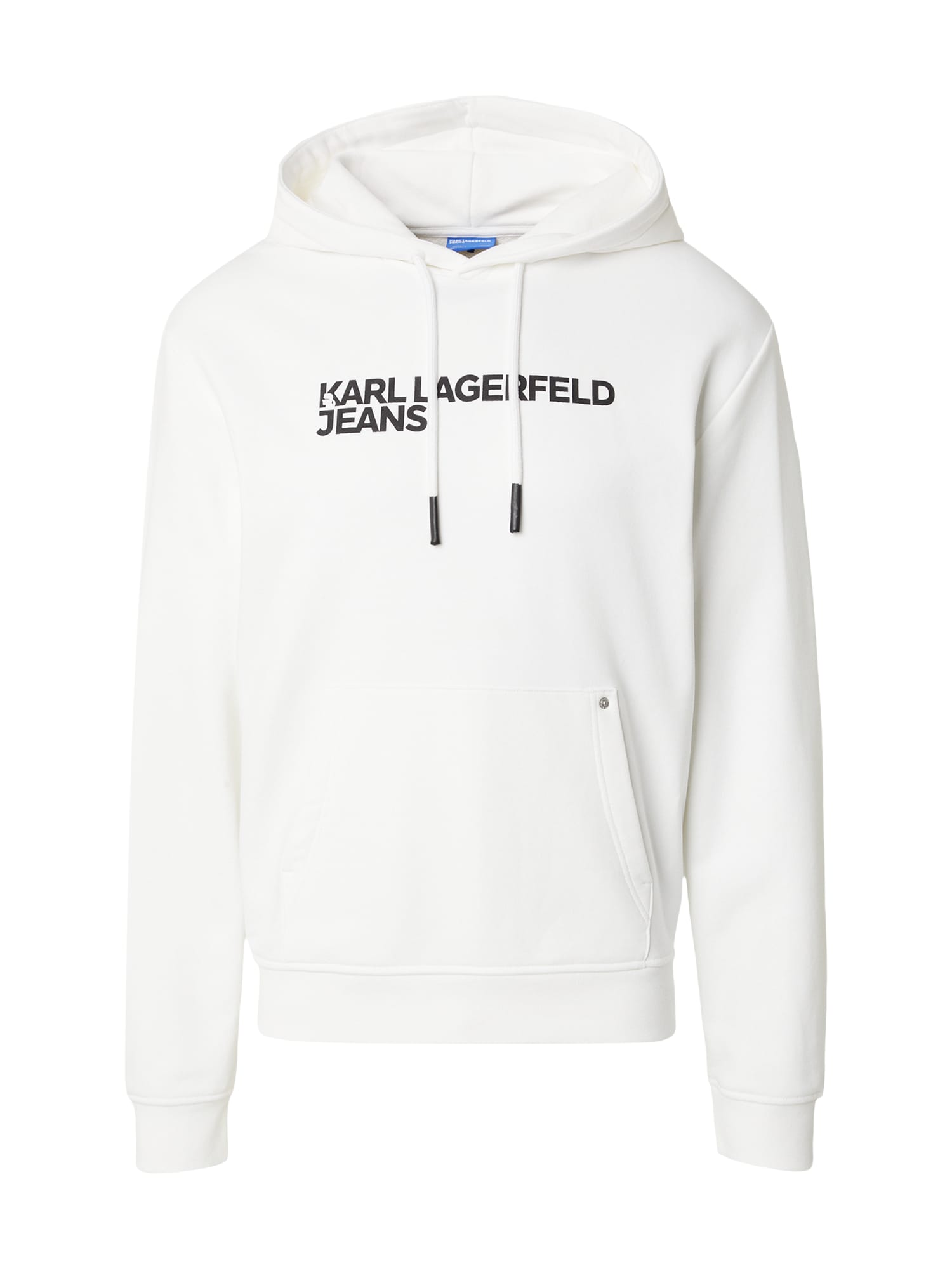 KARL LAGERFELD JEANS Collegepaita  musta / valkoinen