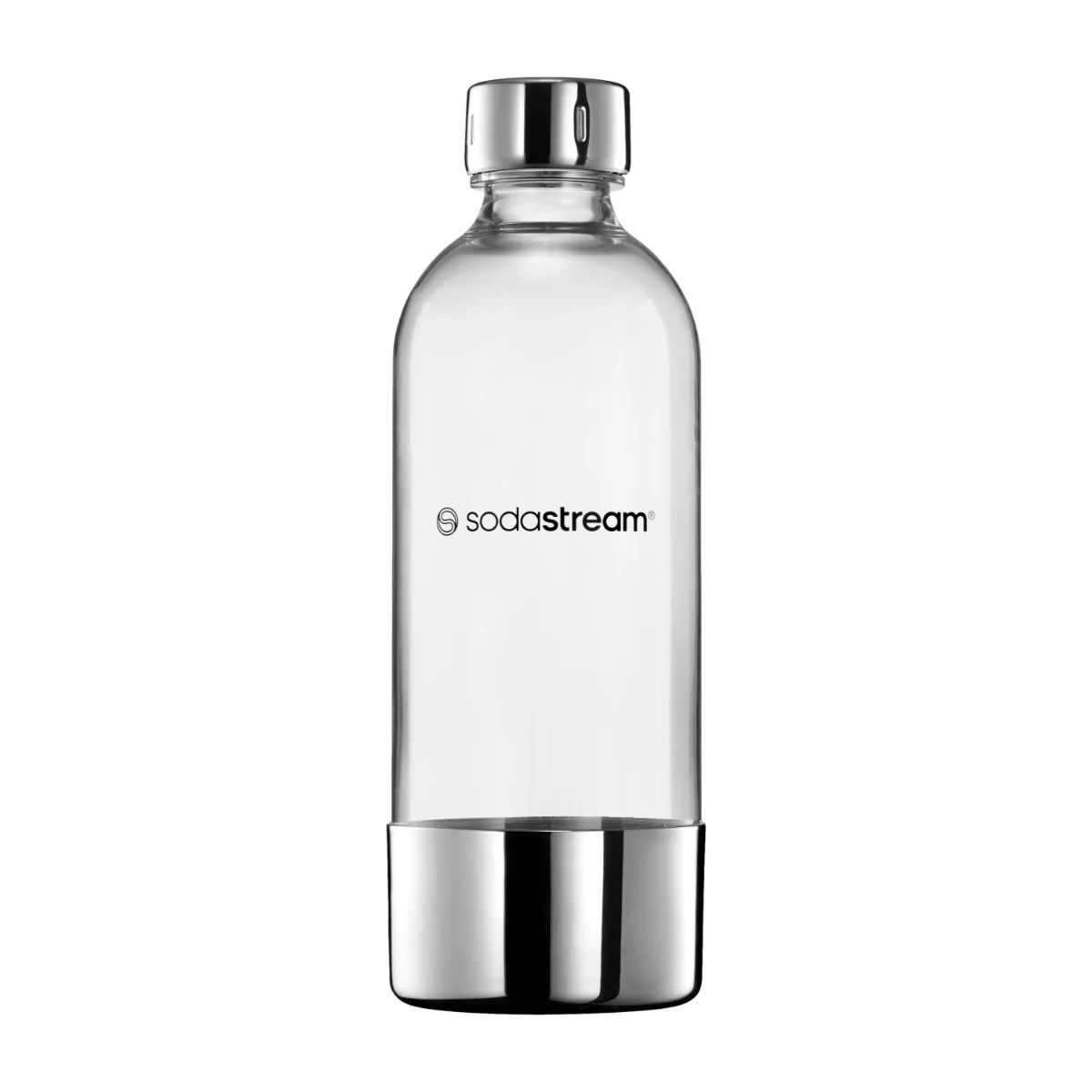 SodaStream 1041196410, Hiilihapotuspullo, Hopea, Läpinäkyvä, Muovi, Ruostumaton teräs, 1000 ml, ENSO, GAIA, TERRA, ART, 1 kpl