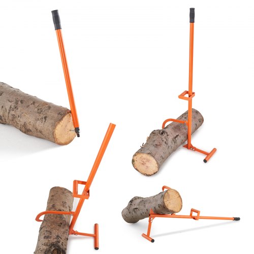VEVOR Timberjack, 46.5 in, 4 in 1 Heavy Duty Steel Log Lifter, Multifunctional Log Roller Adjustable Cant Hook, Logging Tools Log Jack, Forestry Multitool for Rolling Cutting Lifting Logs