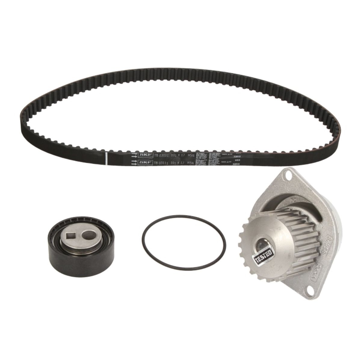 Vesipumppu + jakohihnasarja SKF VKMC 03111