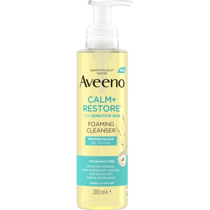 Aveeno Calm+Restore foaming cleanser 200 ml